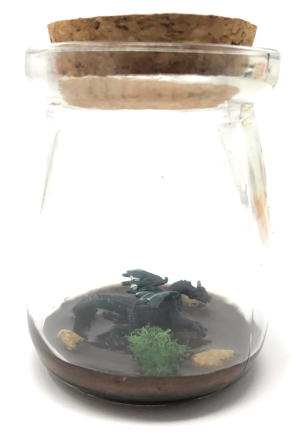 1 Inch Mini Dragon Desk Pet Purple and Silver with Adoption Certificate Novelty Gag Gift