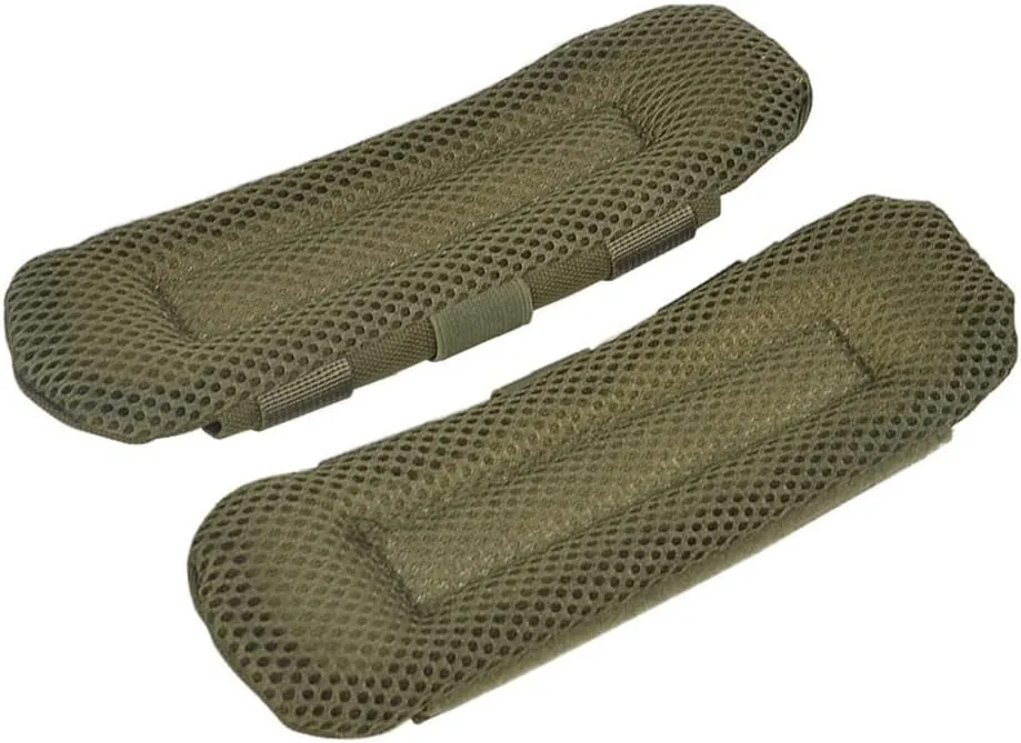 1 Pair Tactical Vest Shoulder Strap Pad Comfort Cushion Pad 1000D Nylon Mesh Protect Pads