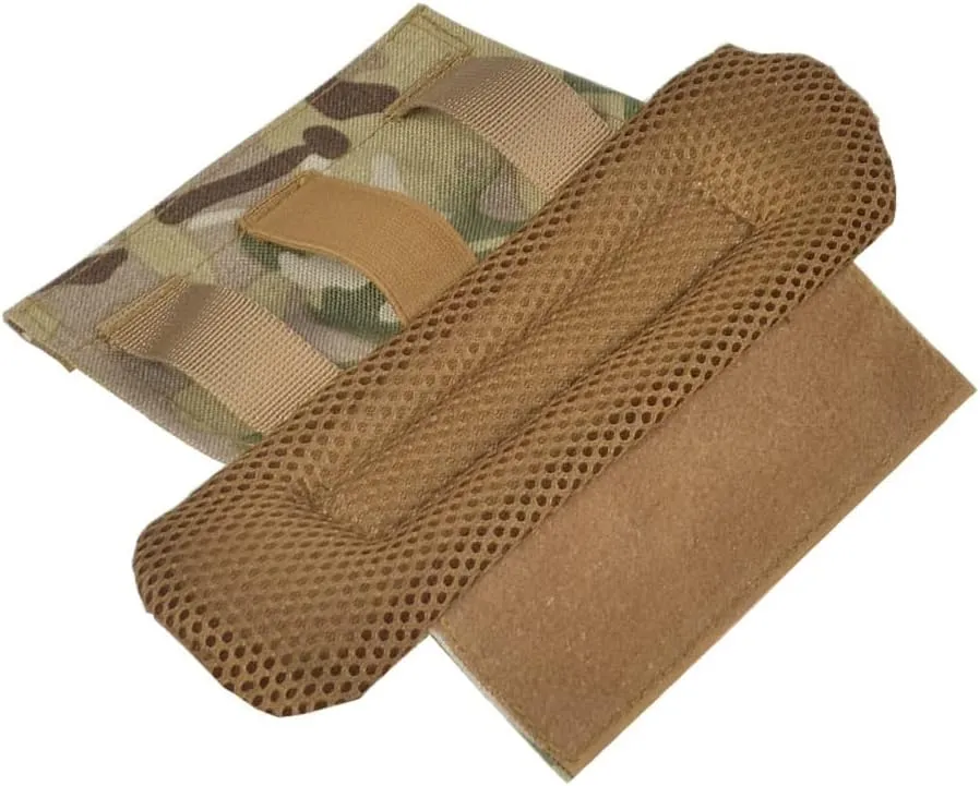 1 Pair Tactical Vest Shoulder Strap Pad Comfort Cushion Pad 1000D Nylon Mesh Protect Pads