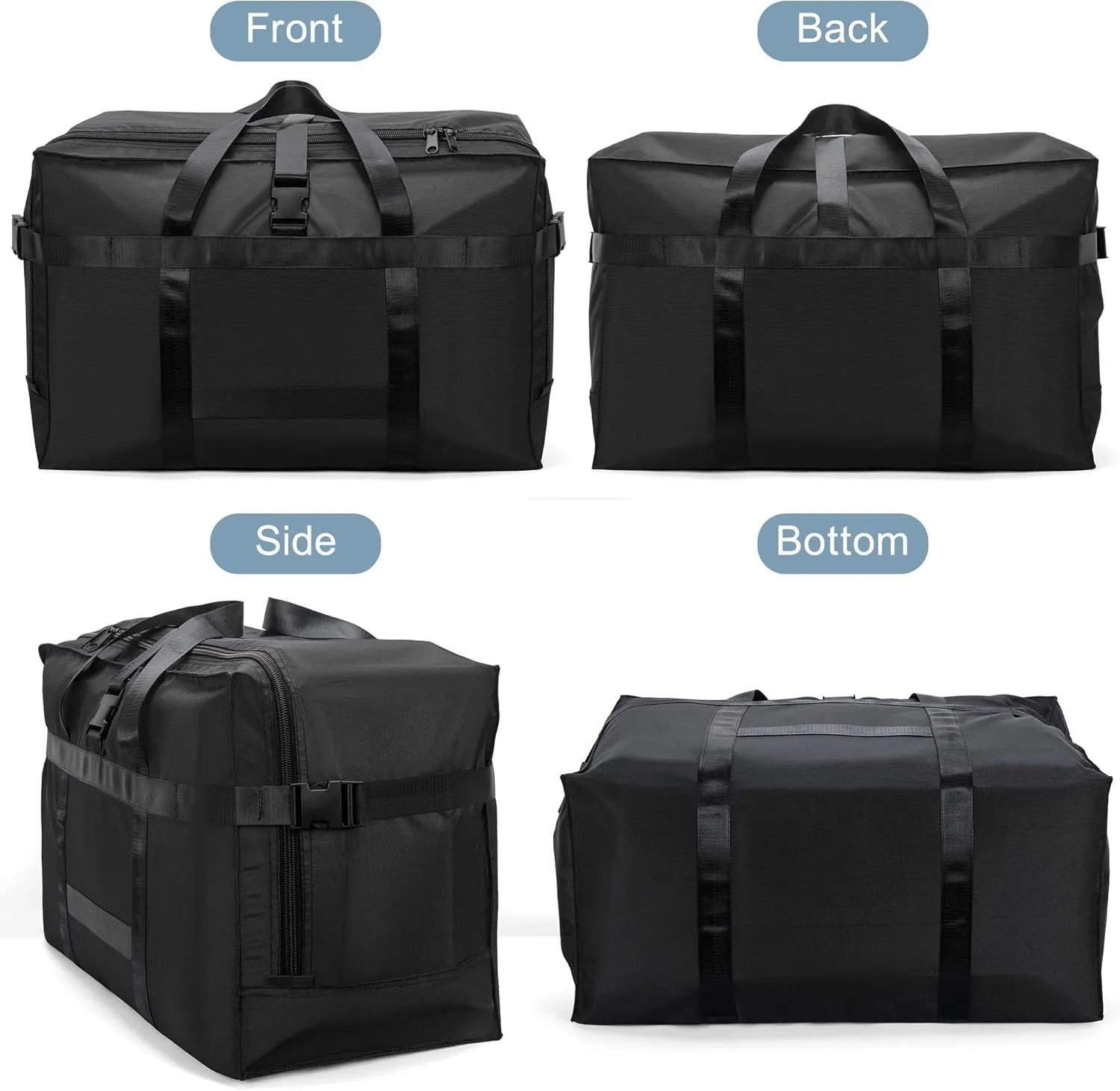 120L Foldable Travel Duffle Bag for Men and Women - Large Collapsible Duffel Bag - Waterproof Overnight Weekender Bag for Travel, Moving
