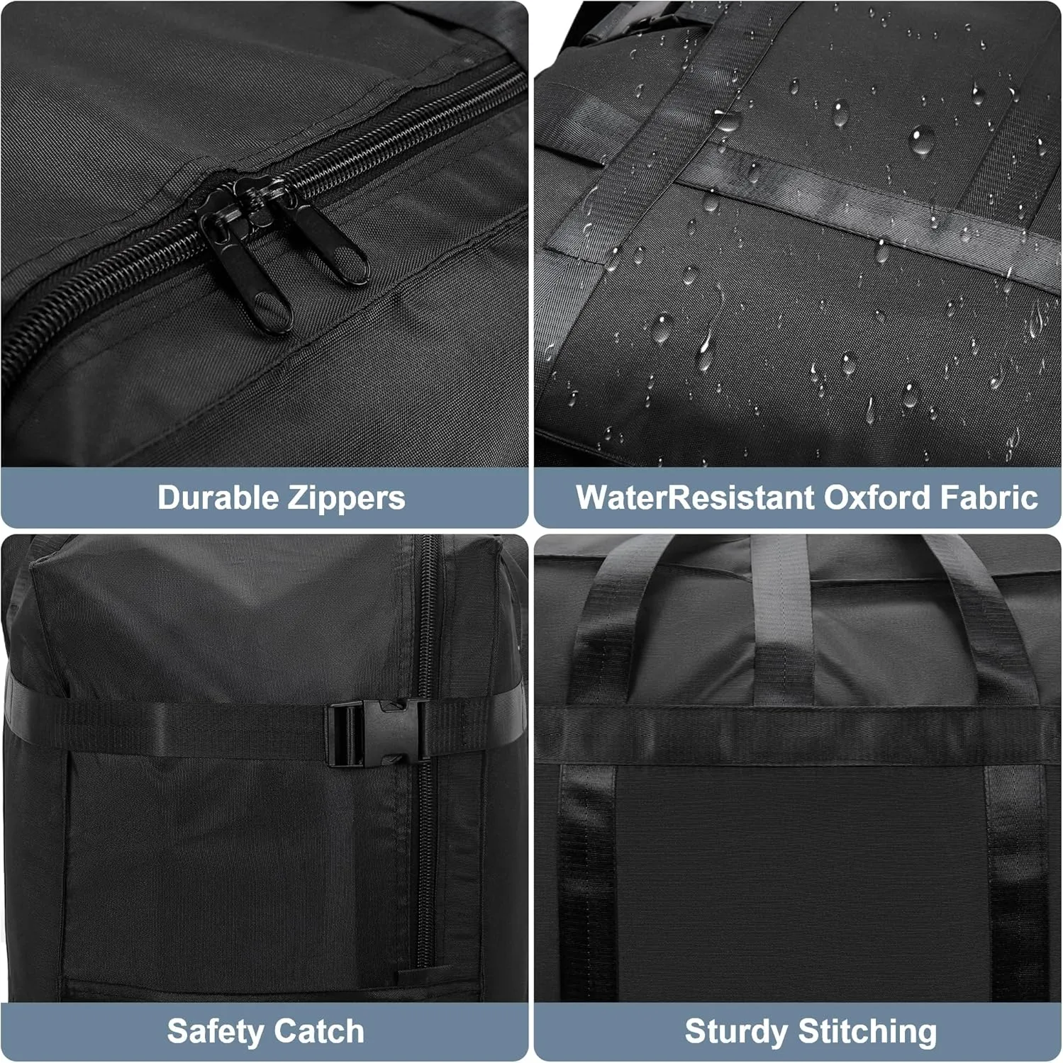 120L Foldable Travel Duffle Bag for Men and Women - Large Collapsible Duffel Bag - Waterproof Overnight Weekender Bag for Travel, Moving
