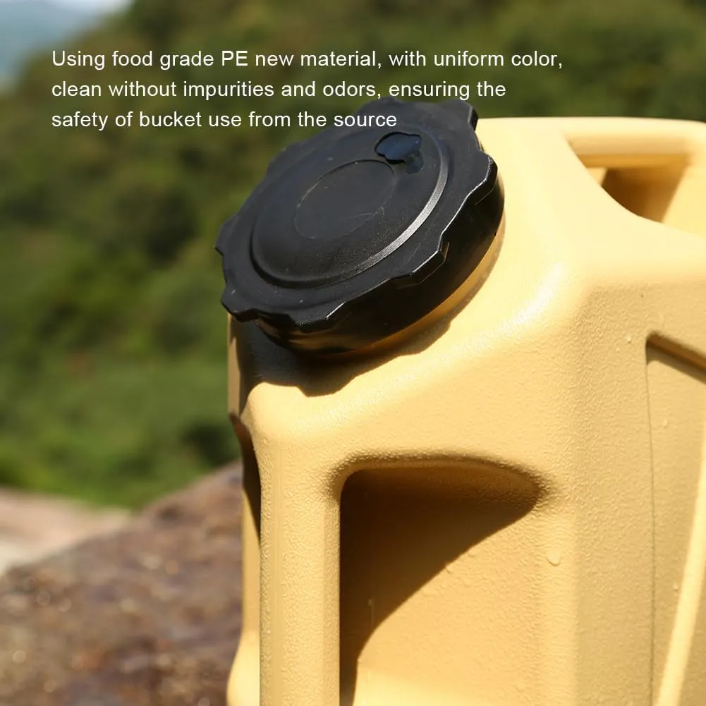 12L Water Storage Container with Carrier Strap, Extra Large Capacity Water Reservoir with Faucet, Suitable for Outdoor Hiking Camping Water Extraction and Picnic Water Green, Healthy and Non-toxic