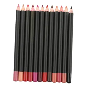 12pcs Lip Liner Pencils Multi-functional for Precise Lip Makeup Portable and Easy to Carry for Birthday and Valentine