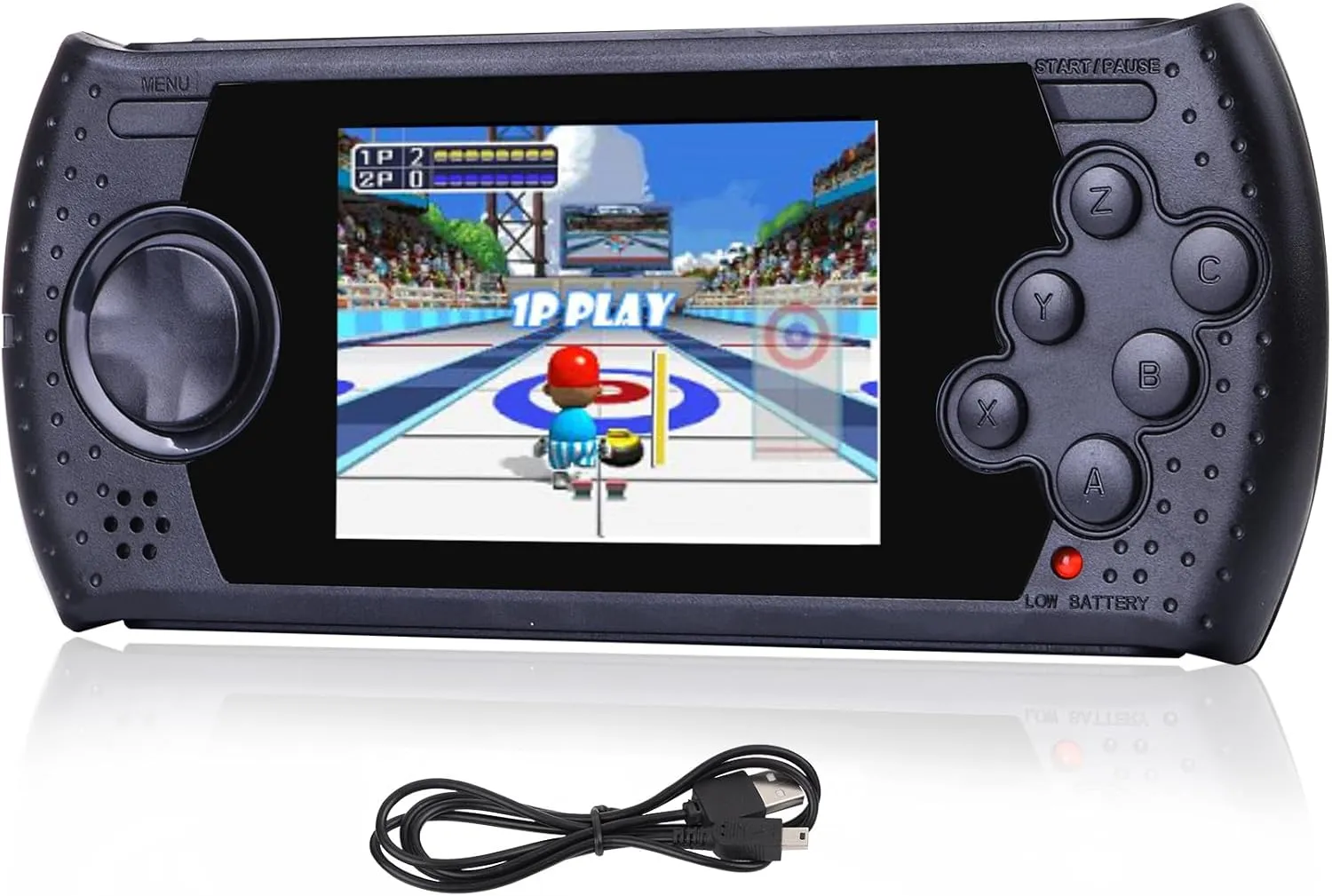 16 Bit Handheld Game for Kids Built-in 230 HD Classic Retro Video Games USB Rechargeable 3.0 Inch Childrens Travel Electronics Toys Portable Gaming Player System Gift for Boys Girls Ages 4-8-12