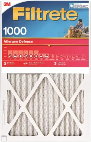 16x20x1, Filtrete Micro Allergen Air Filter, MERV 11, by 3m