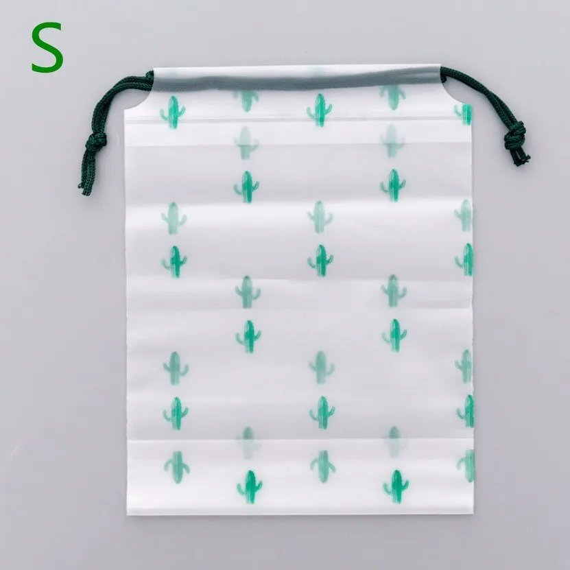 1pc Drawstring Swimming Bags Transparent Clothes Bag Sports Travel Storage Bags 3 Styles