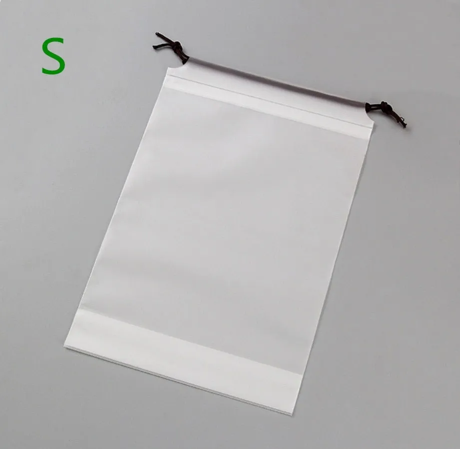 1pc Drawstring Swimming Bags Transparent Clothes Bag Sports Travel Storage Bags 3 Styles