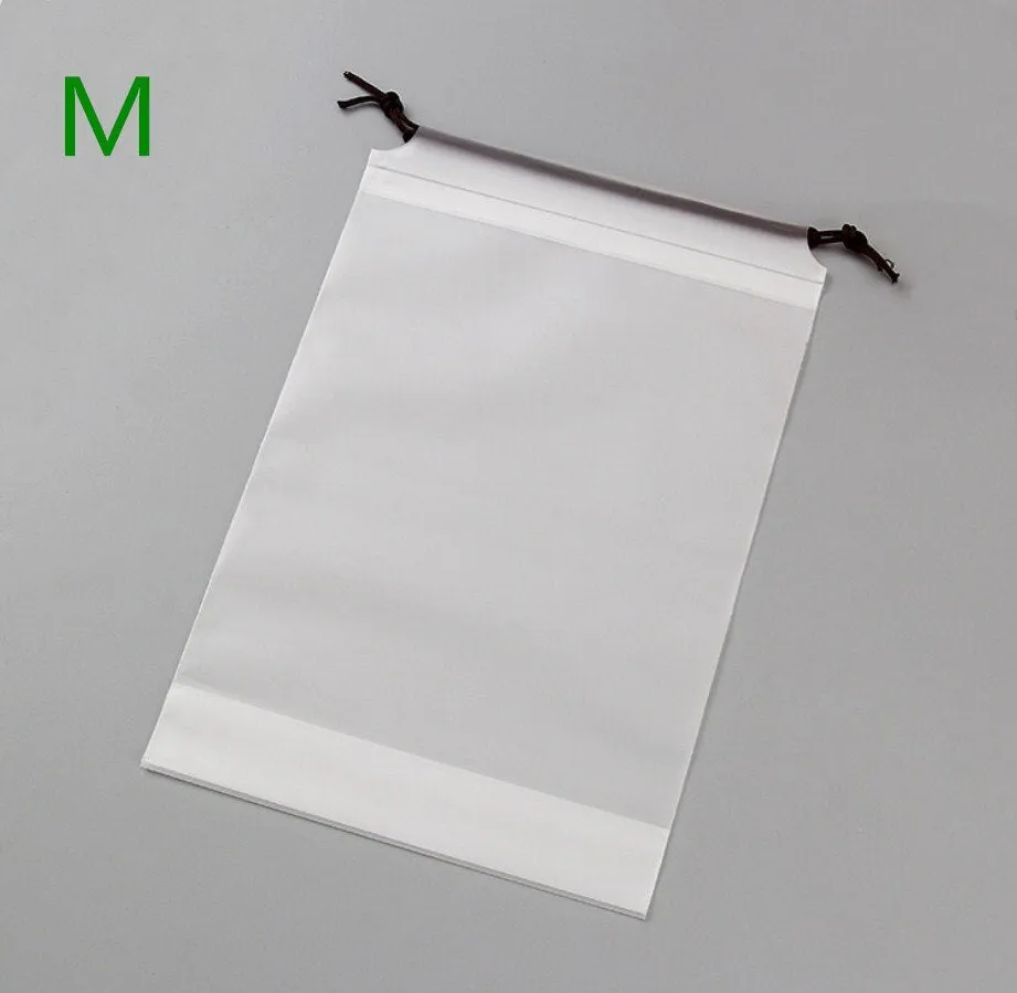 1pc Drawstring Swimming Bags Transparent Clothes Bag Sports Travel Storage Bags 3 Styles