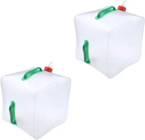 20L Collapsible Water Container Large Capacity Foldable Water Canteen Lightweight Portable Water Carrier with Handle, for Camping Hiking Fishing Travel