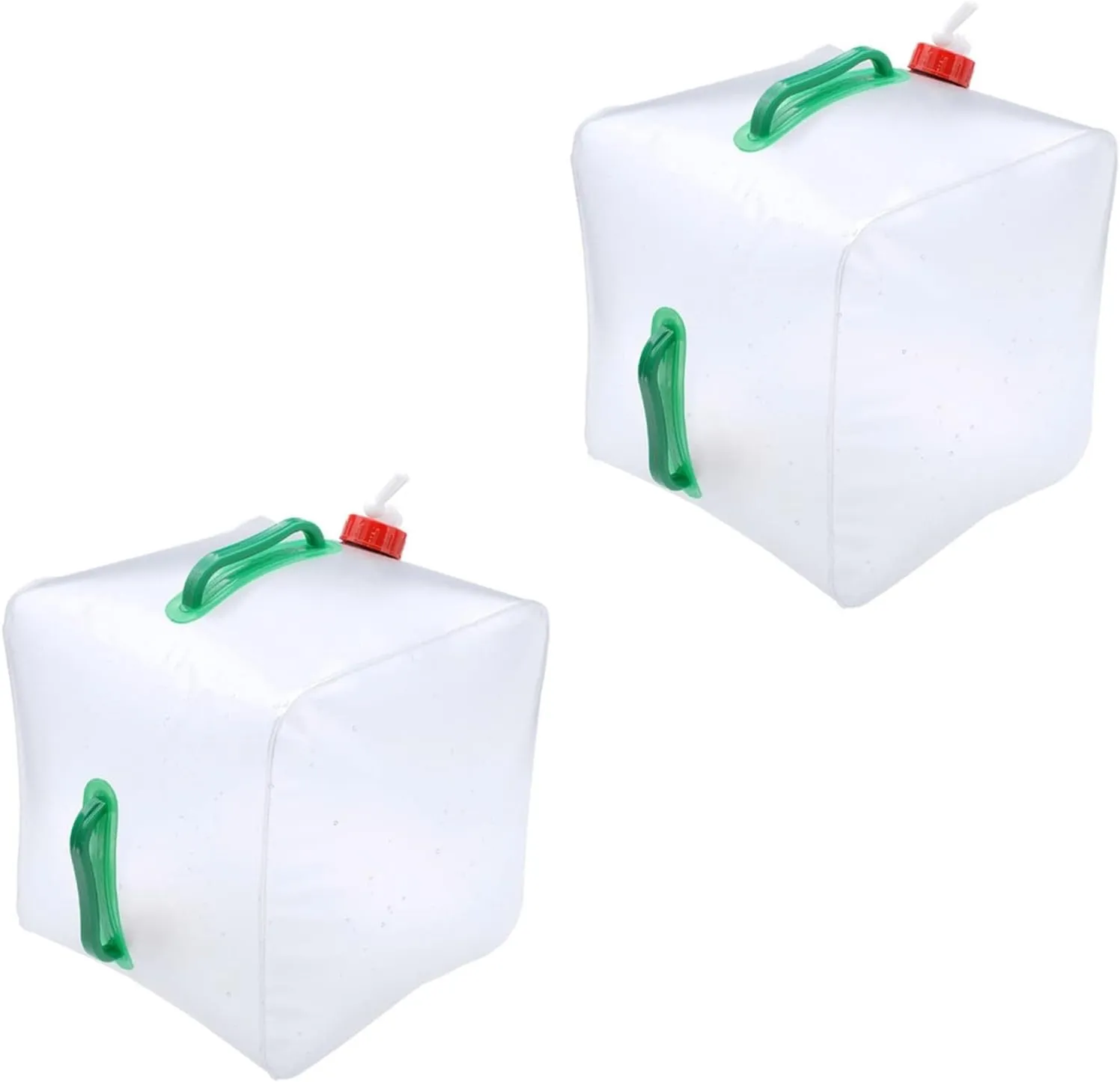 20L Collapsible Water Container Large Capacity Foldable Water Canteen Lightweight Portable Water Carrier with Handle, for Camping Hiking Fishing Travel