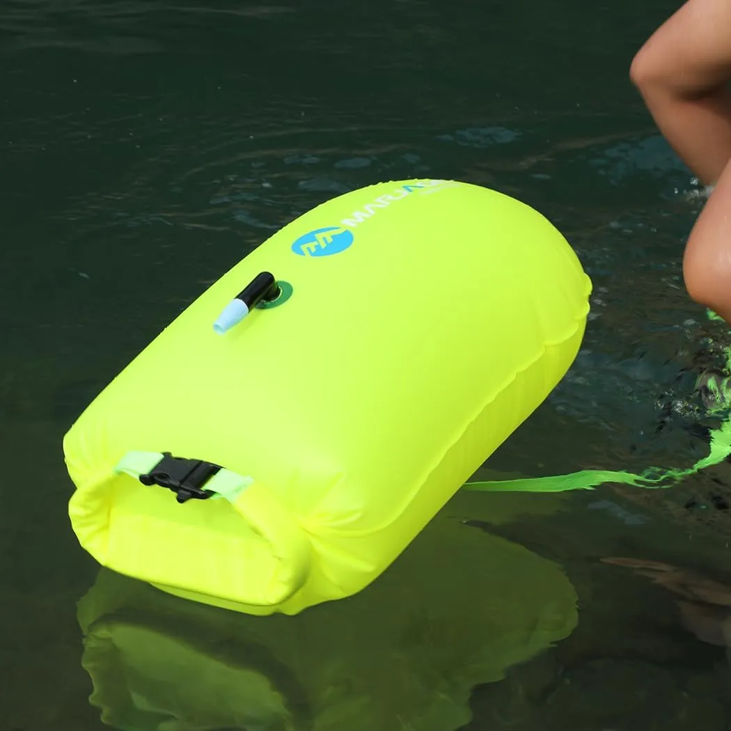 20L Storage Swim Buoy for Open Water Swimmers ，Waterproof Dry Bag Swim Safety Float