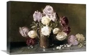 22 in. Roses Art Print - Benjamin Champney