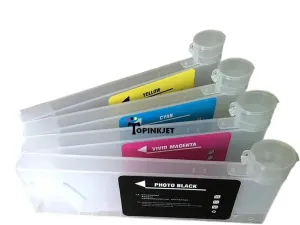 220ml Refillable Ink Cartridge with Funnel Compatible Compatible with Large Format Printers Roland Mimaki Mutoh