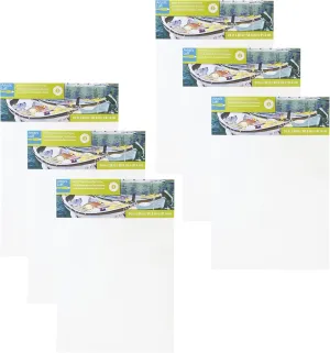 24" x 36" Level 3 Gallery Wrapped Heavy Duty Canvas by Artist's Loft - Archival, Acid Free Cotton Canvas for Acrylic and Oil Paint - Bulk 6 Pack