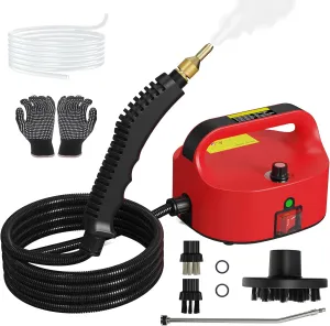 2500W Handheld Steam Cleaner, High-Temperature Pressurized Steam Cleaner, Grout Steam Cleaner, High Heat Steamer for Cleaning Couch, Floor Tile, Bathroom, Microwave, Mattress Bed Bugs, Windows