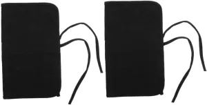2pcs Stationery Pencil Roll Bag Calligraphy Brush Pen Roll Wrap Canvas Brush Holder Watercolor Case Pen Organizer