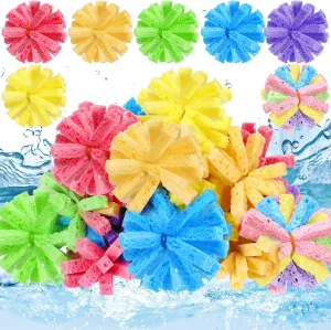 30 Pcs Reusable Water Balls for Outdoor Water Games Outside Toys Sponge Balls for Toss Game Easter Bucket Summer Activities Toys Swimming Pool Backyard Trampoline