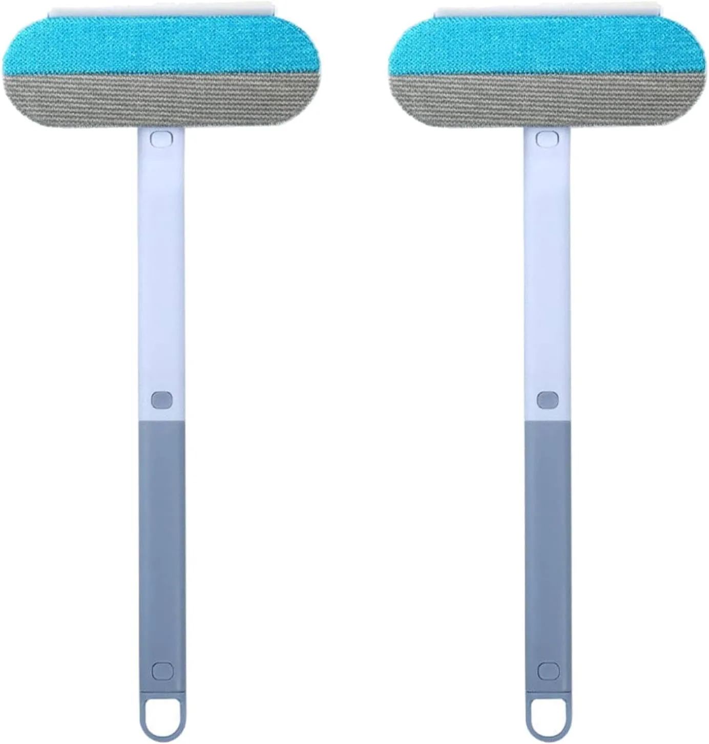 4 in 1 Pet Hair Removal Tool,with Extra Long Handle,Reusable, Washable Lint Brush for Dog and Cat Hair,Cat Fur Removal Tool for Furniture, Carpet, Clothes, Bedding (2PCS)