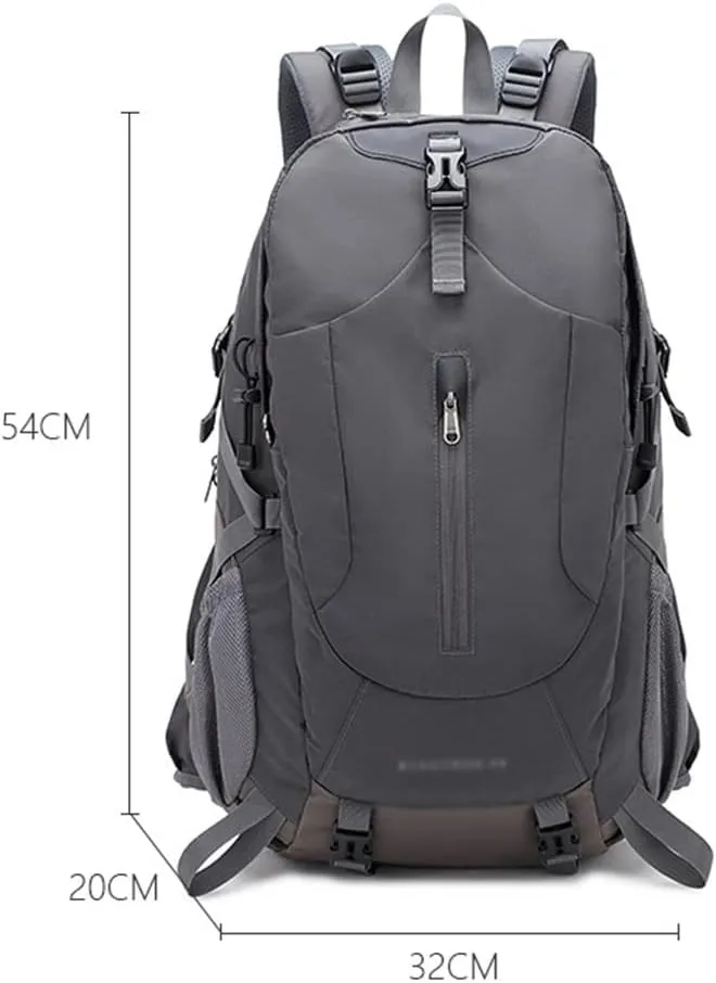 40L Hiking Backpack Outdoor Mountaineering Bag Large Capacity Travel Sports Backpack(Gray)