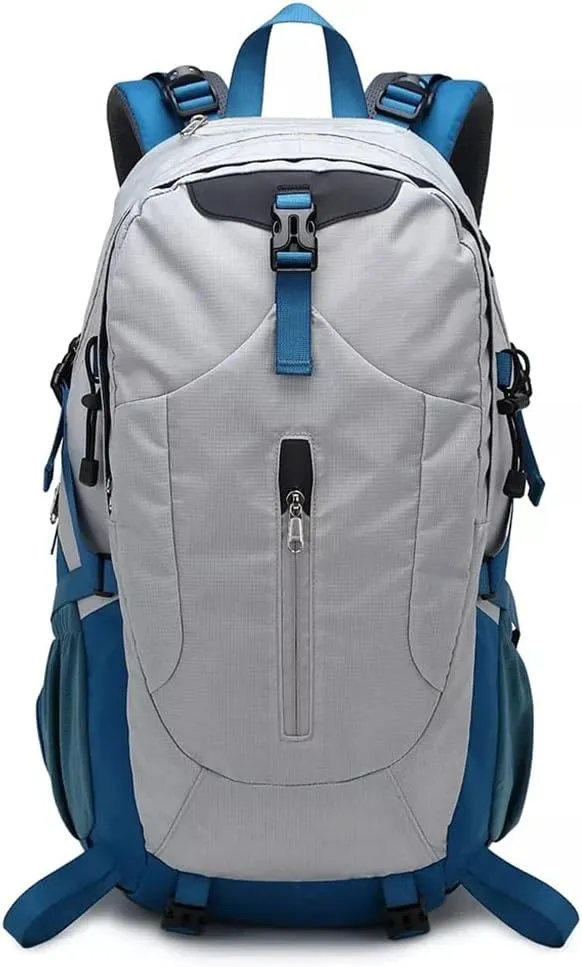40L Hiking Backpack Outdoor Mountaineering Bag Large Capacity Travel Sports Backpack(Gray)