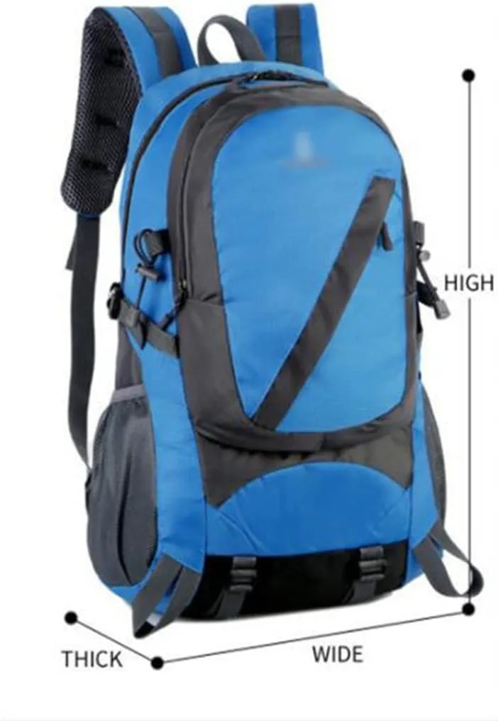 40L Outdoor Sports Backpack Travel Backpack Large Capacity Hiking Bag(Black)