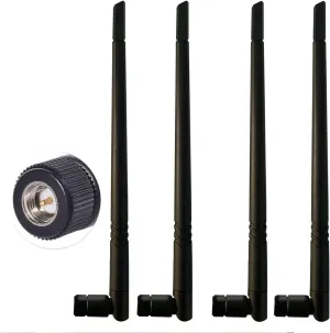 5-8 dBi High Gain External 4G/5G SMA Antenna WiFi Antenna for Cisco, Cradlepoint, Netgear, Pepwave, MoFi, CalAmp, Digi, Sierra and Other Routers & Modems 4 Pack