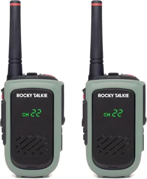 5 Watt Radio - GMRS Radio with IP67 Waterproofing, Long Range Walkie Talkie, NOAA Weather Alerts, 5 Day Battery Life,2 Pack