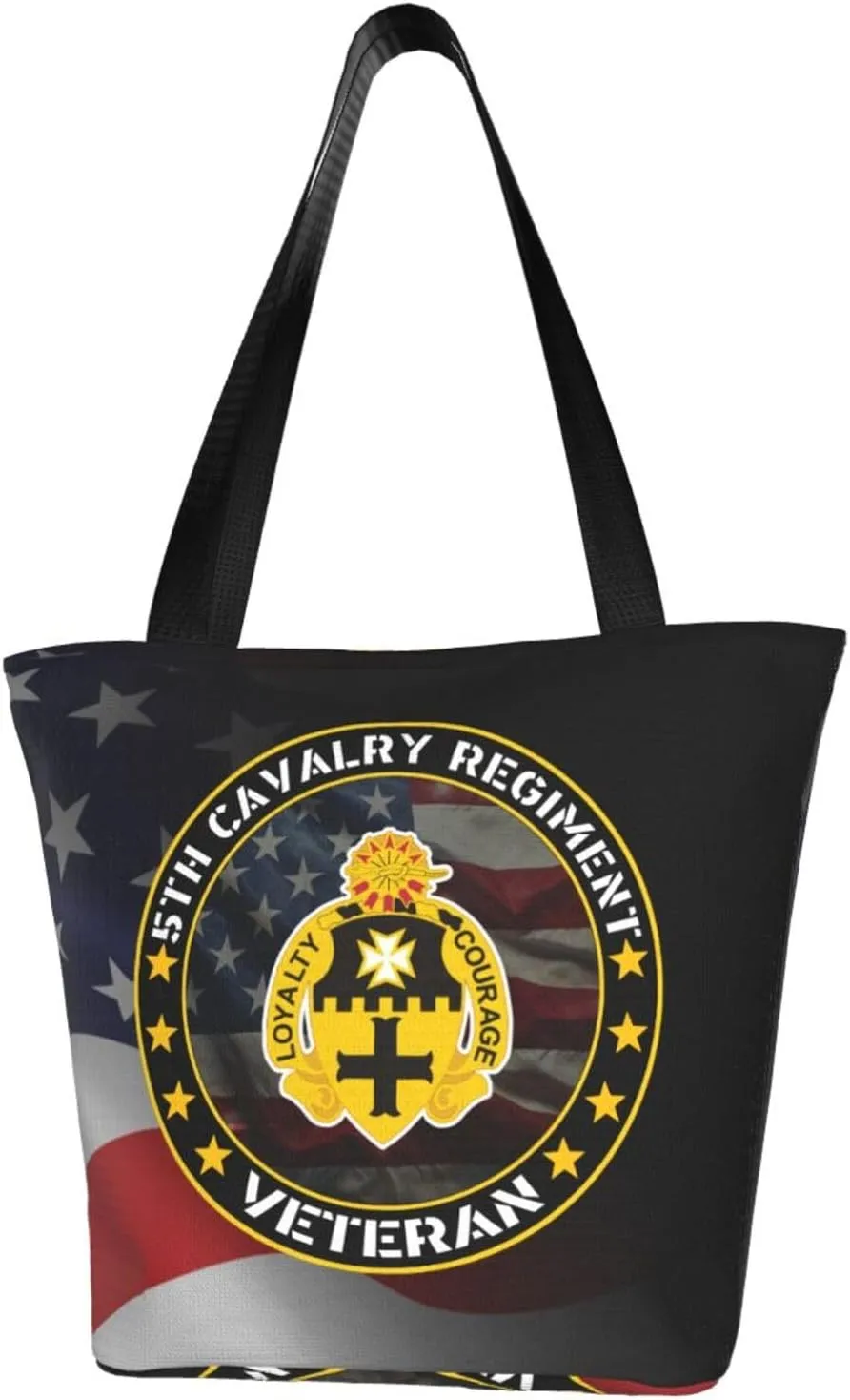5th Cavalry Regiment Veteran Fashion Shoulder Bag Large Capacity For Man Or Woman