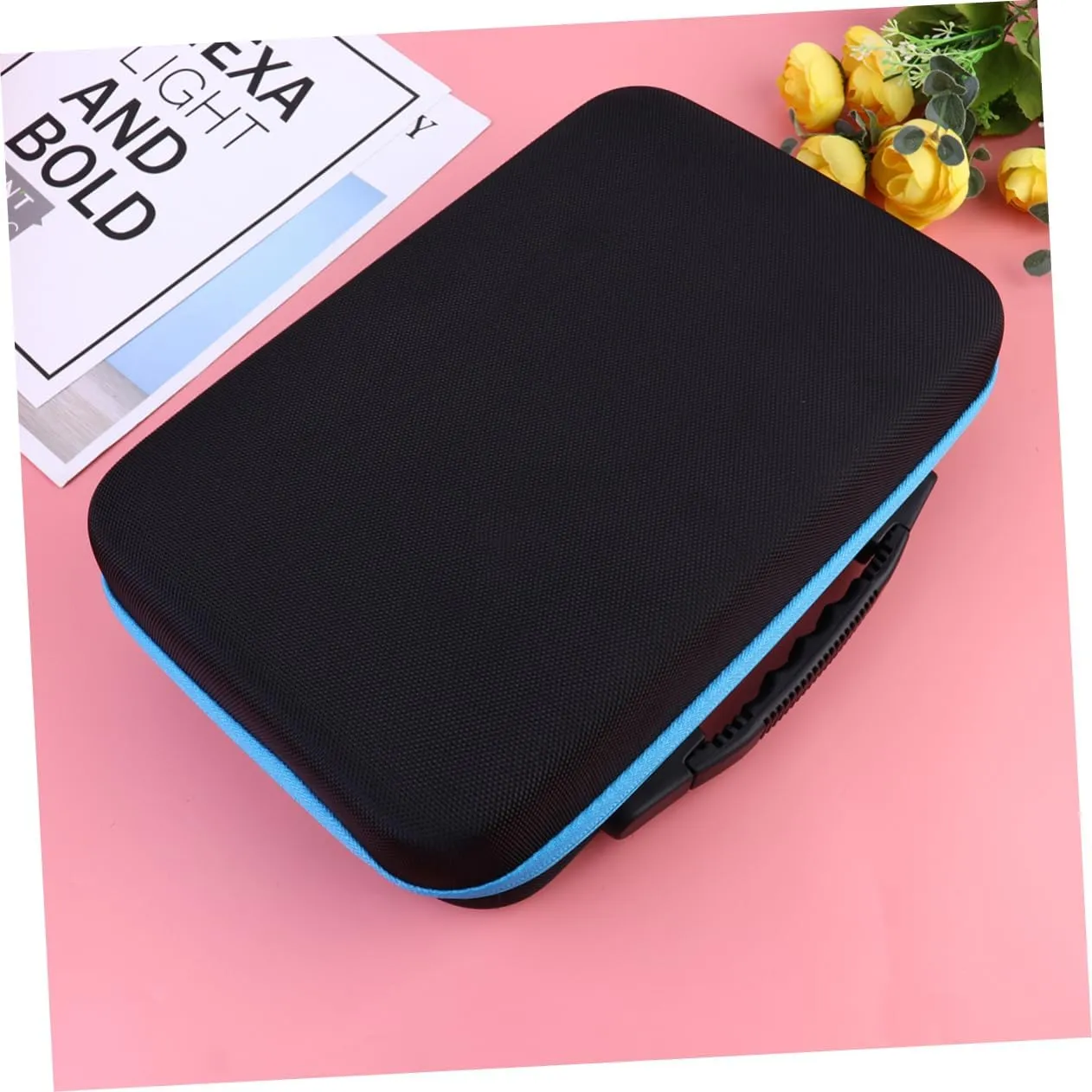 60grid Essential Oils Storage Bag Portable Holder Zipper Organizer Shockproof Design for Travel and Home Use Fits Bottles