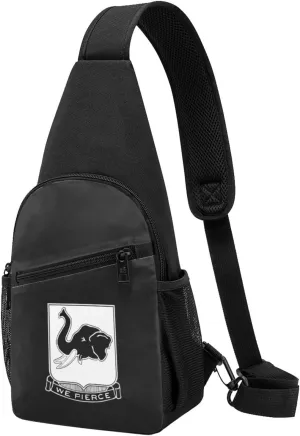 64th Armor Regiment Unisex Chest Bag Lightweight Crossbody Shoulder Bag Travel Pocket