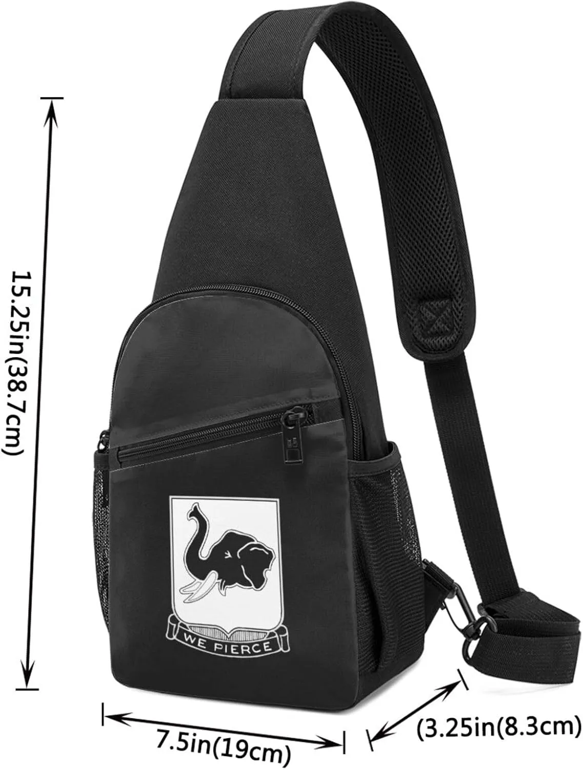 64th Armor Regiment Unisex Chest Bag Lightweight Crossbody Shoulder Bag Travel Pocket