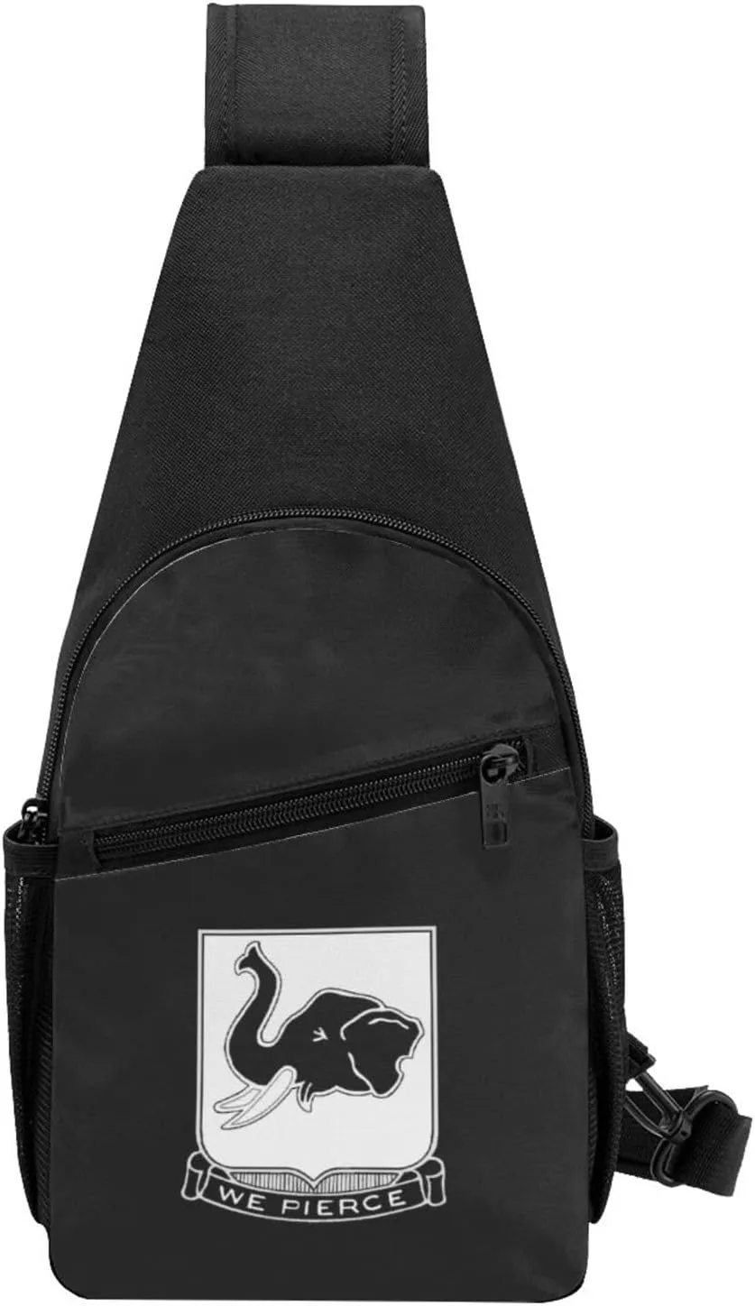 64th Armor Regiment Unisex Chest Bag Lightweight Crossbody Shoulder Bag Travel Pocket