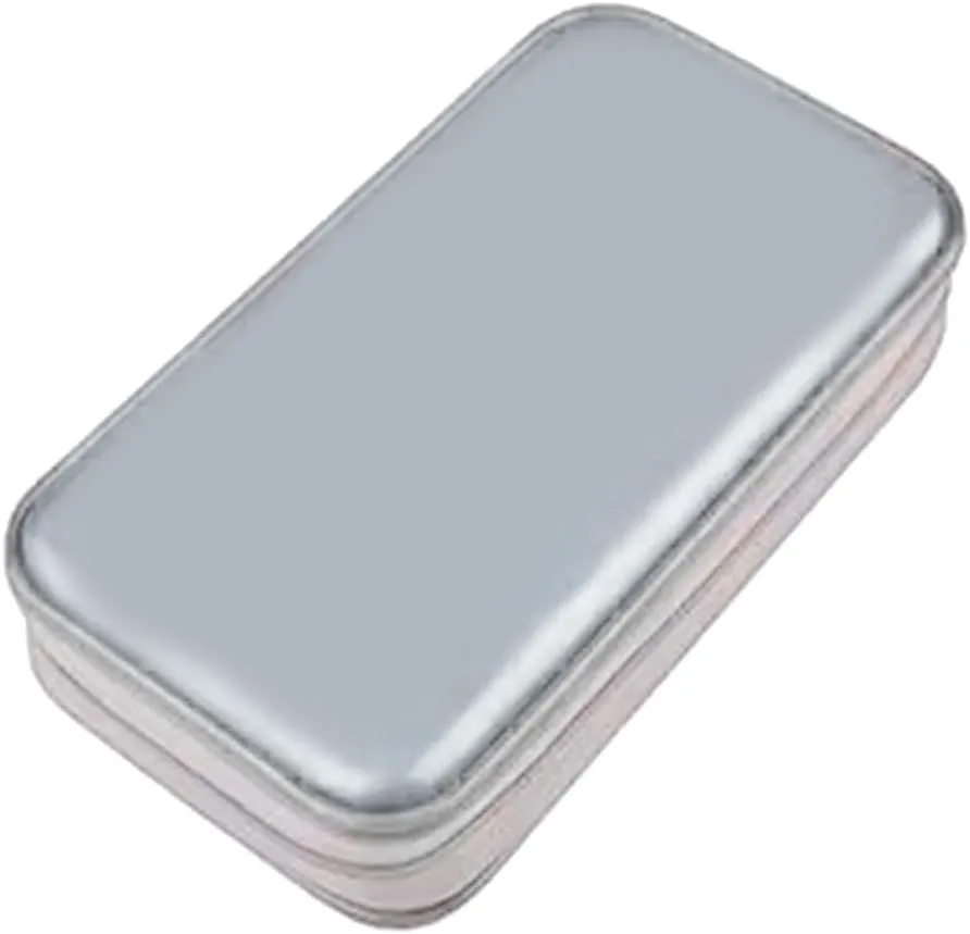 80-Slot Storage Handbag Disc Box Dusproof Protections Sleeve Case Storage Solution for Travel Use, Silver, Bag Organiser