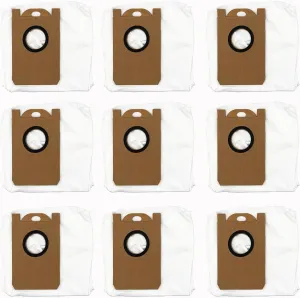 9 Pack Dust Bag for iHome AutoVac Nova, Proscenic M7 Pro M8 Pro, Uoni V980MAX, HONITURE Q6, Kyvol Cybovac S31 Self-Empty Robot Vacuum