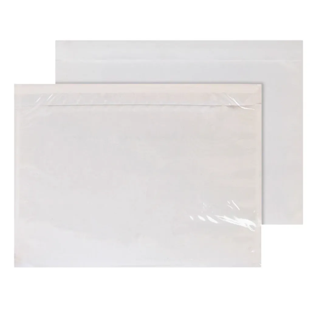 A5 Document Enclosed Sticky Back Wallets for Boxes (Pack of 5)