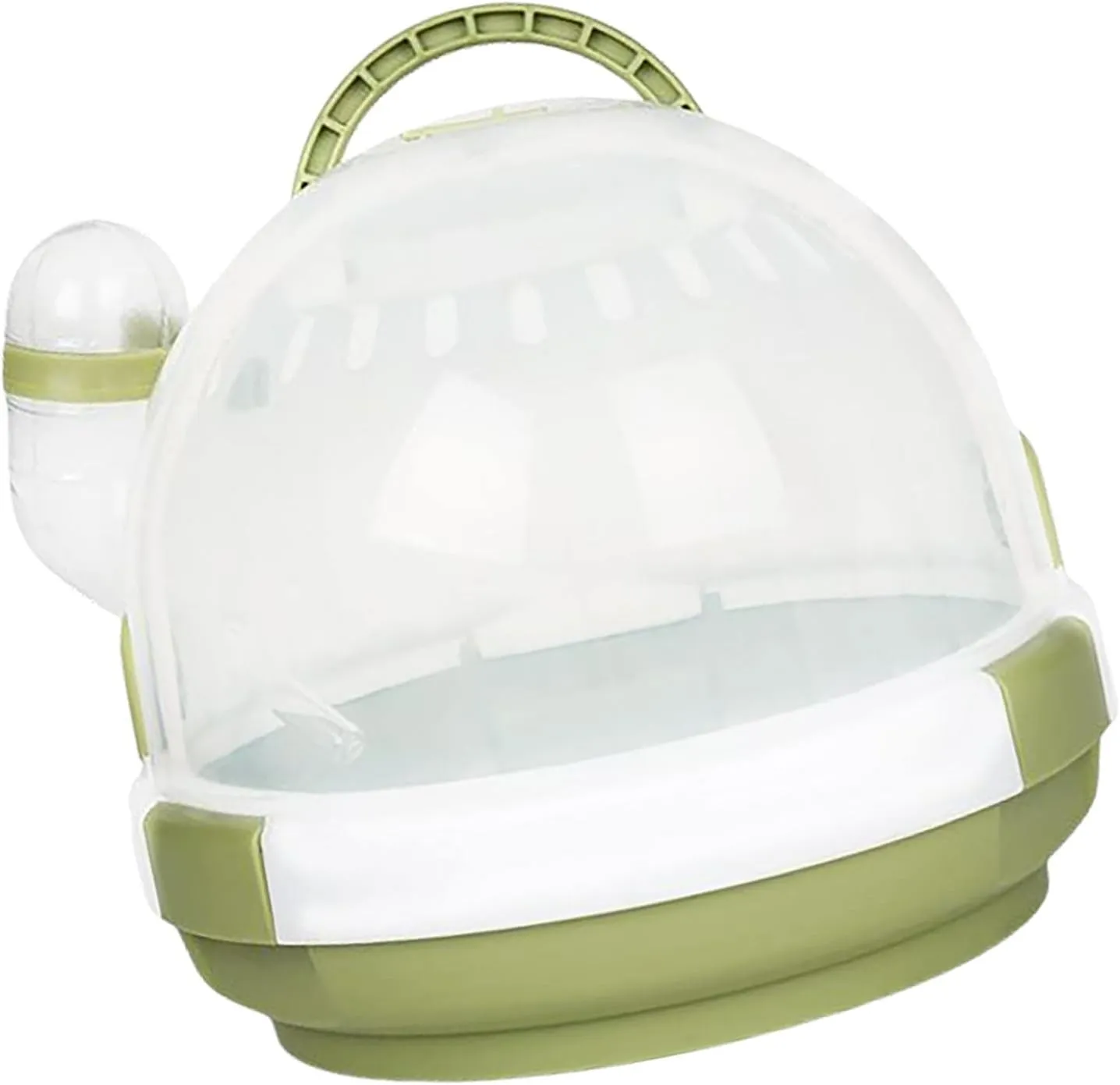 AAGAZA Portable Hamster Habitat Outgoing Travel Cage Pet Supplies Handbags for Chinchilla Mice Ferret Sugar Glider, Green/1986