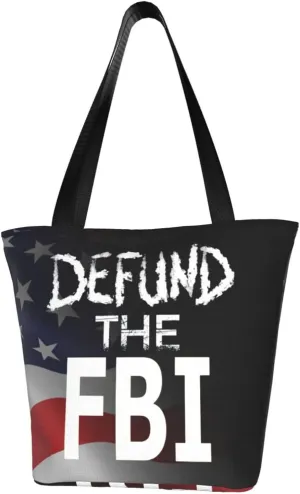 Abolish Defund The Fbi Fashion Shoulder Bag Large Capacity For Man Or Woman