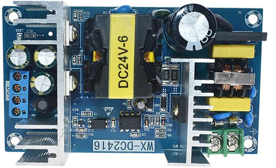 AC-DC Buck Converter AC 100-240V to DC 24V 6A Step-Down Converter Module 150W Isolation Switching Power Supply Module SMPS Power Converter (24V 6A 150W)