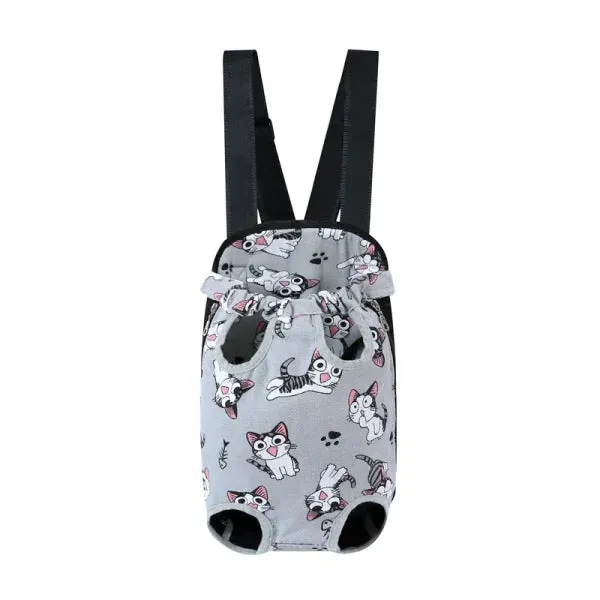 Adjustable Cat Carrier Backpack for Outdoor Travel and Hiking