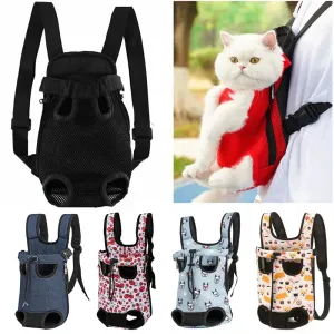Adjustable Cat Carrier Backpack for Outdoor Travel and Hiking