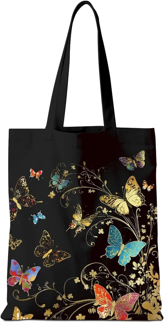 Aesthetic Tote Bag Funny Nature Lovers Weekender Bag Music Lover Reusable Grocery Bags for Travel Vacation Christmas