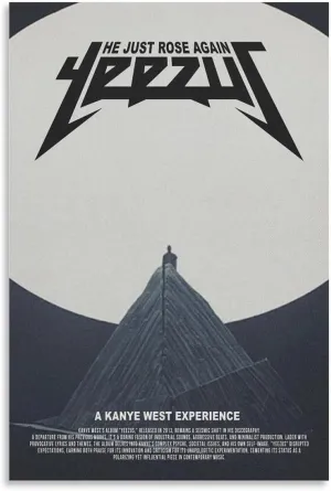 AIDEBAOBAO Kanye West Yeezus 6 Canvas Poster Wall Decorative Art Painting Living Room Bedroom Decoration Gift Unframe-style16x24inch(40x60cm)
