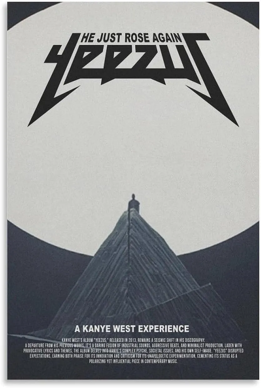 AIDEBAOBAO Kanye West Yeezus 6 Canvas Poster Wall Decorative Art Painting Living Room Bedroom Decoration Gift Unframe-style16x24inch(40x60cm)