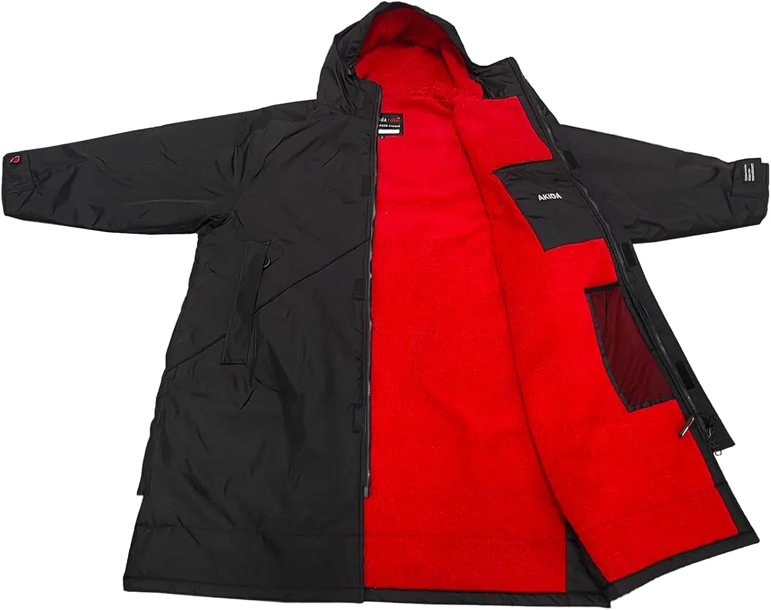 Akida Oversized Changing Robe/Swim Parka,Waterproof Surf Poncho Warm Coat Jacket,Quick Dry Wetsuit Changing Towel.