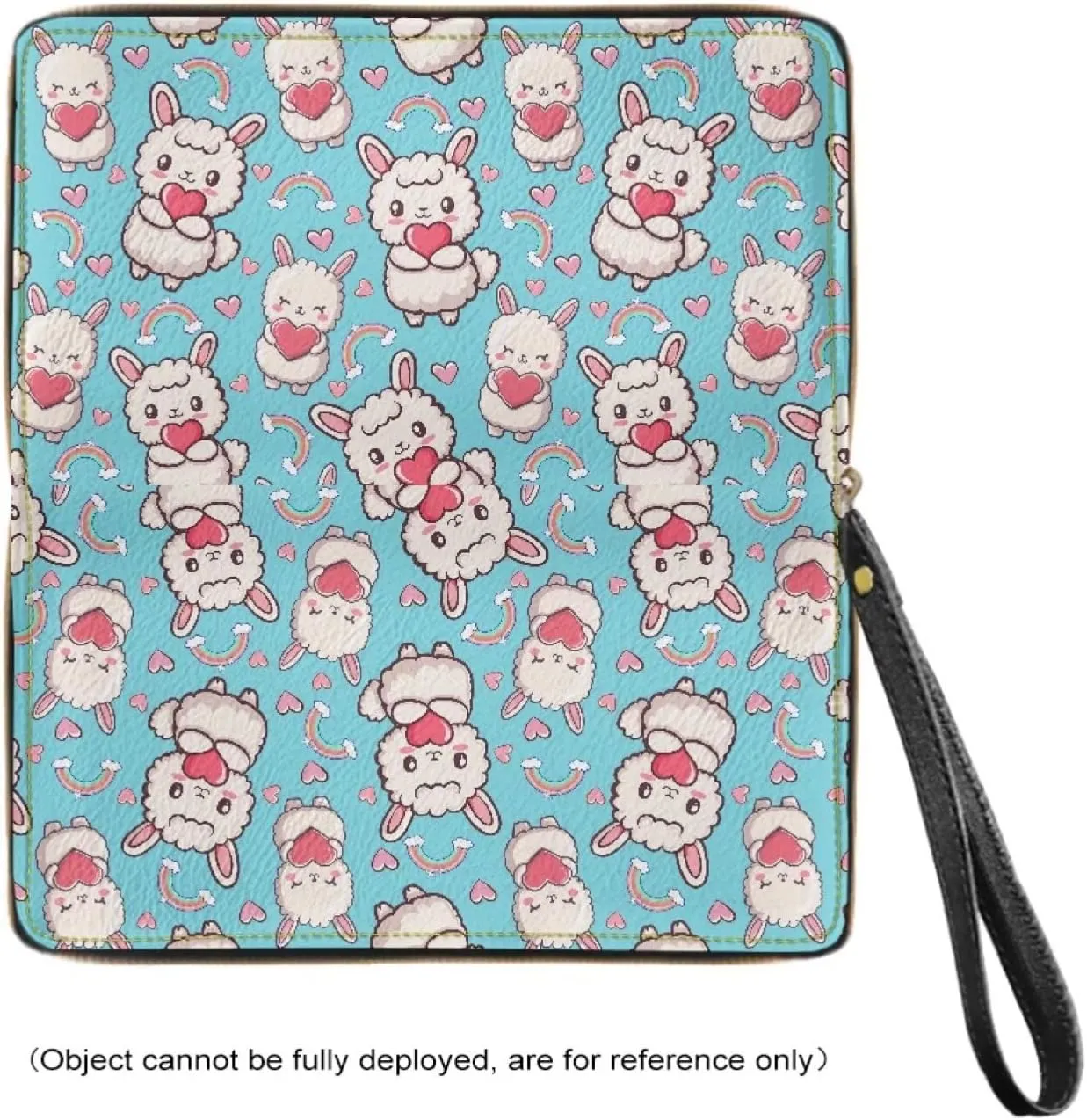 Alpaca Wallets for Women PU Leather Credit Card Holder Large Capacity Wristlet