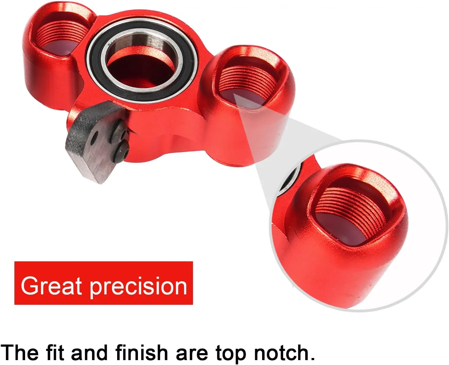 Aluminum Front Steering Knuckles Blocks for ARRMA 1/8 Mojave Talion TYHPON Infraction FIRETEAM Felony BLX 6S 1/7 4WD, RC Caster Blocks C-Hubs w/Bearings, Hub Carriers Parts AR330187
