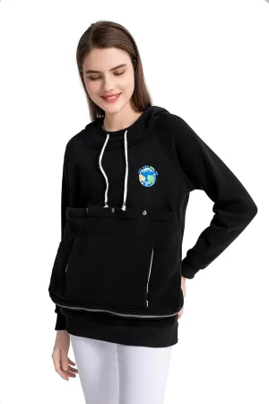 ALYC Cat Dog Carrier Hoodie Large Pet Pouch Sweatshirt Puppy Kitten Holder Pullover Top Kangaroo Hoodies for Women