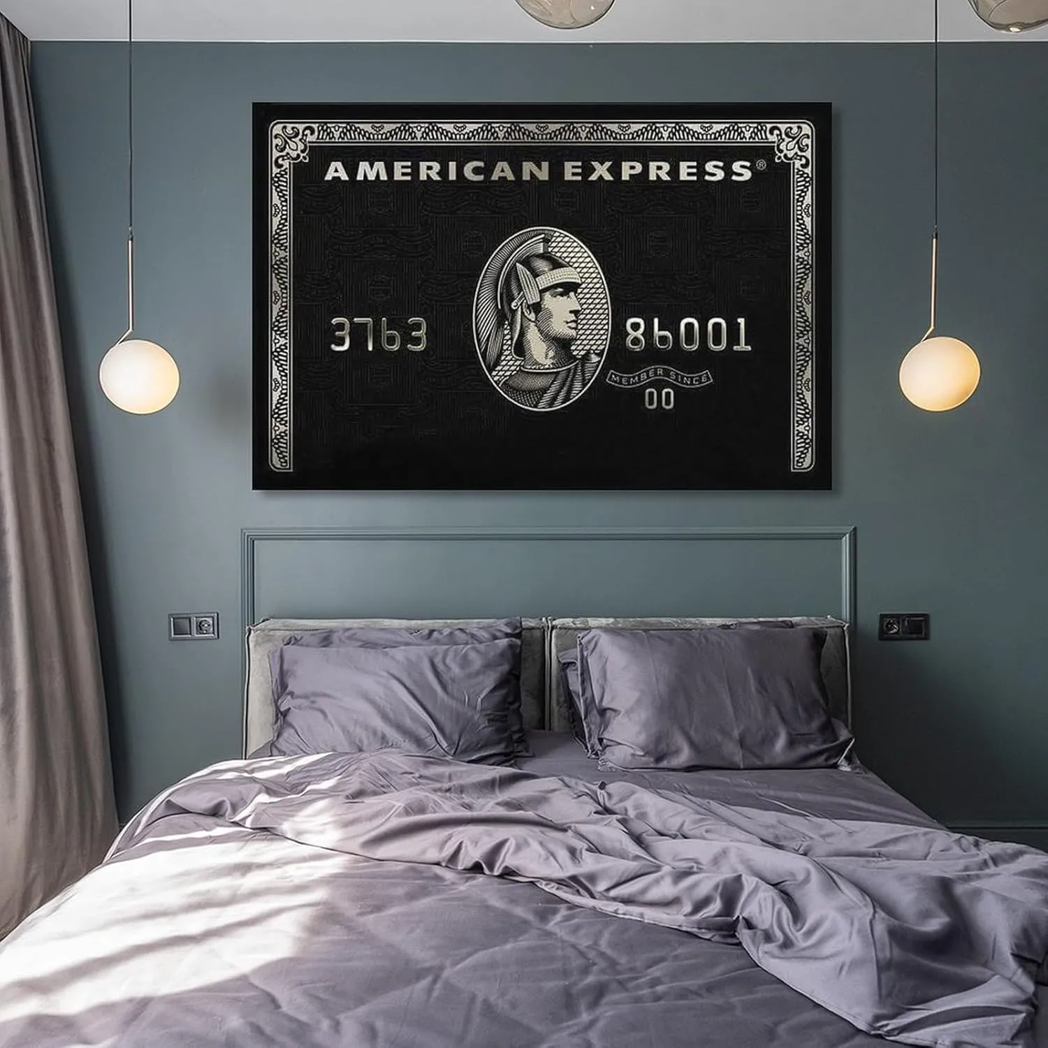 American Express Centurion Black Gold Card Art Poster Canvas Print Poster Decorative Painting Canvas Wall Art Living Room Posters Bedroom Painting 16x24inch(40x60cm)