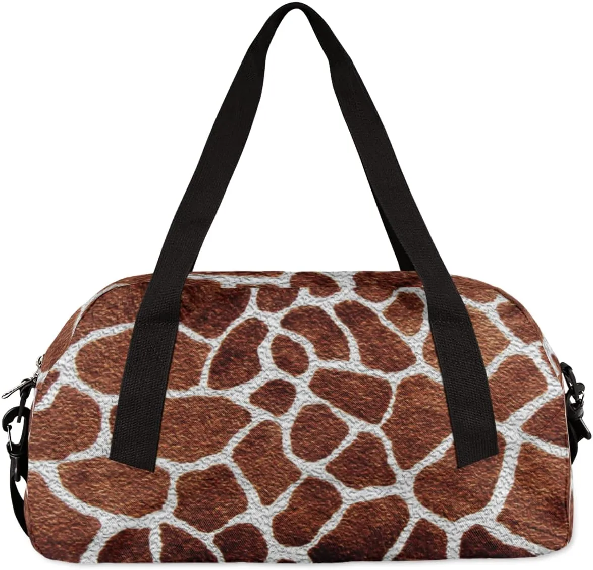 Animal Giraffe Skin Print Kids Duffel Bag for Girls Boys Teens, Oil Painting Dance Bag Overnight Small Duffel Bag Carry On Weekend Sports Gym Travel Bag for School Practice Gymnastics Ballet