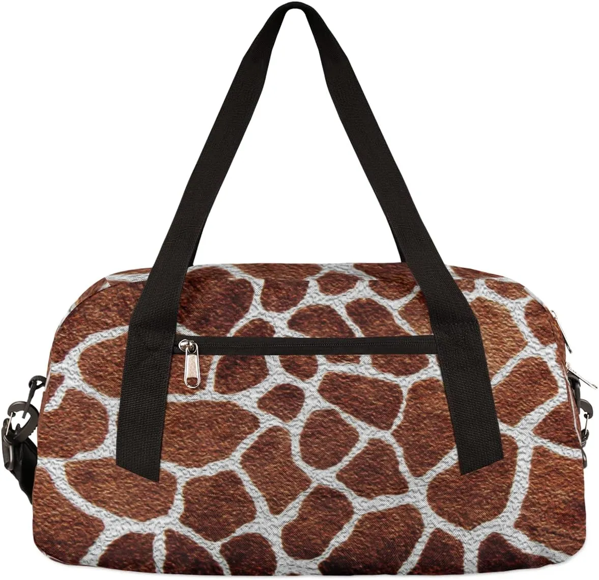 Animal Giraffe Skin Print Kids Duffel Bag for Girls Boys Teens, Oil Painting Dance Bag Overnight Small Duffel Bag Carry On Weekend Sports Gym Travel Bag for School Practice Gymnastics Ballet